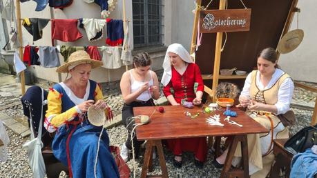Our first lucet workshop at Belgioioso Medievale Our lucet workshop during Belgioioso Medievale, 3rd June 2023