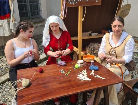 Our first lucet workshop at Belgioioso Medievale Our lucet workshop during Belgioioso Medievale, 3rd June 2023