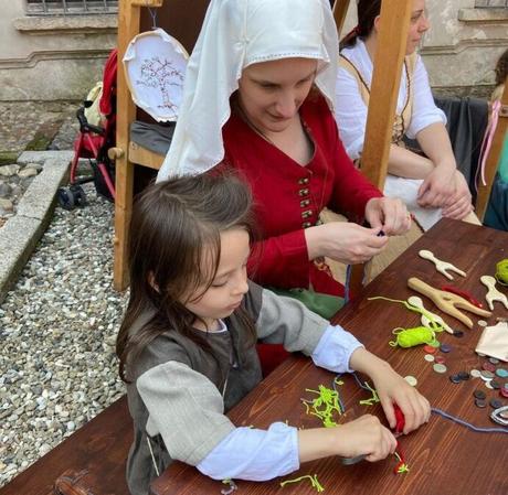 Our first lucet workshop at Belgioioso Medievale Our lucet workshop during Belgioioso Medievale, 3rd June 2023