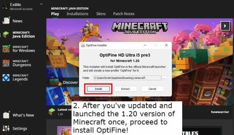 Install OptiFine.