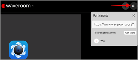 Waveroom Invite button