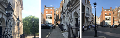 Gas lamps, wood blocks and coal holes in St James's Place