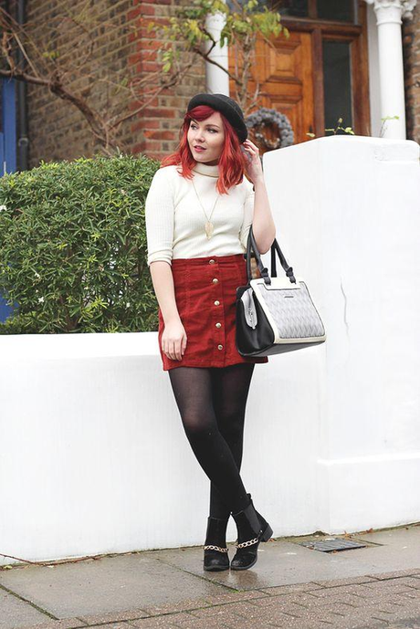 Mini skirt with High necked Top