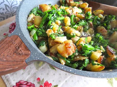 Sauteed Potatoes with Broccoli Rabe