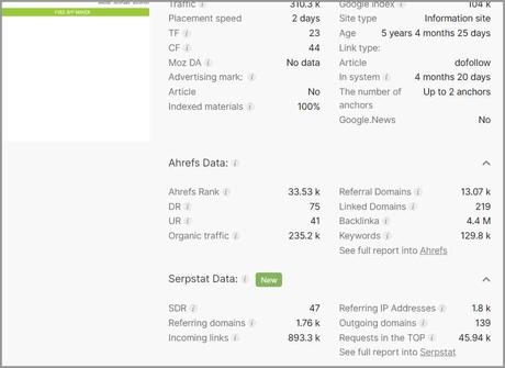 Ton of other information is available