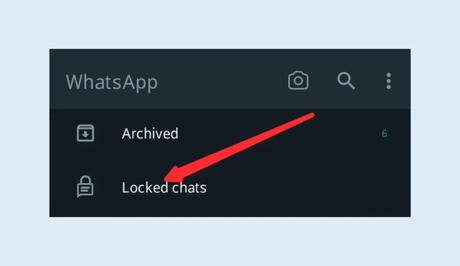 Tap on the Locked chats folder