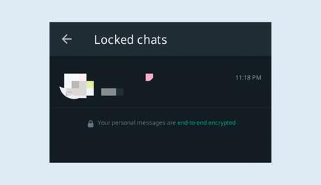 Select a locked chat to open