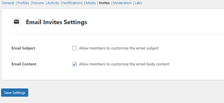 Email Invites in BuddyBoss