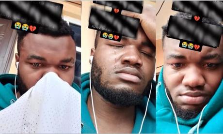 I Blocked Other Girls Because of Her – Man Dumped By Girlfriend Cries Till His Eyes Turn Red (Video)