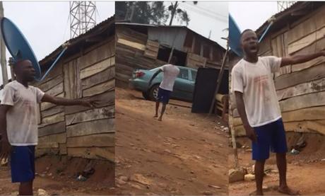 Young Distraught Man Places Curse On Rich Neighbour For Sleeping With His Wife (Watch video)