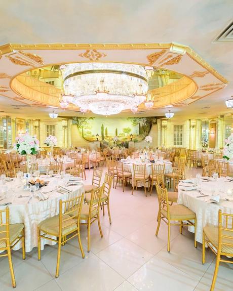 best wedding venues on long island wedding hall in white and gold colors