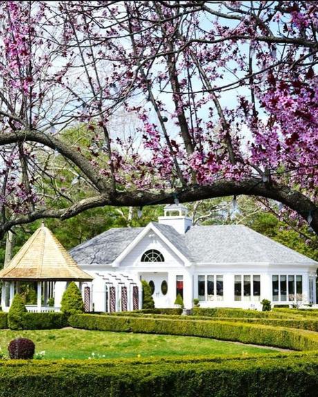 best wedding venues on long island white wedding hall with garden with fuchsia flowers