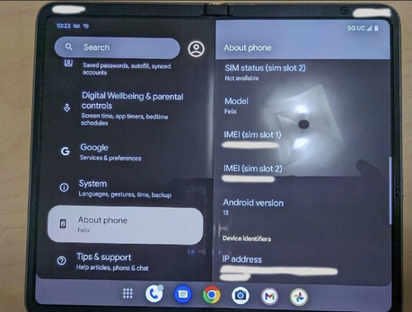 Google Pixel Fold Felix Prototype Spotted on eBay and Reddit in Blue Color Option