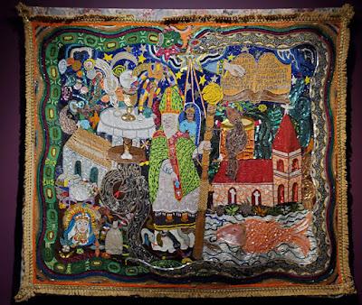 EXTRAORDINARY BEADED TAPESTRIES by HAITIAN ARTIST CONSTANT MYRLANDE: Fowler Museum, Los Angeles, CA