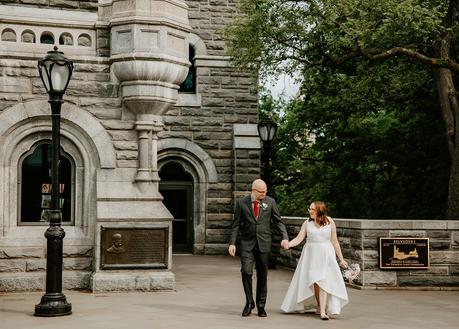 Katie and Nick’s Elopement Wedding on Belvedere Castle Terrace