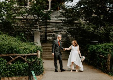 Katie and Nick’s Elopement Wedding on Belvedere Castle Terrace