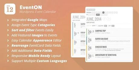 EventON v4.4 Premium WordPress Event Plugin Free Download