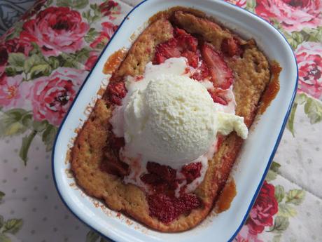 Strawberry Spoon Cake