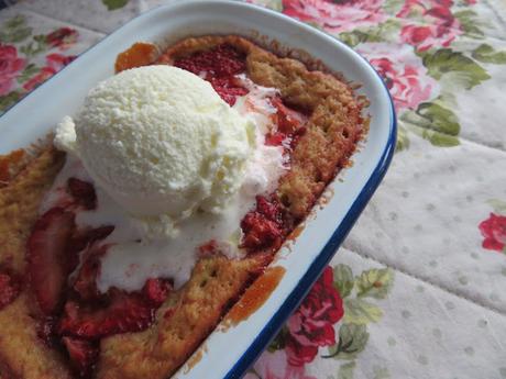 Strawberry Spoon Cake