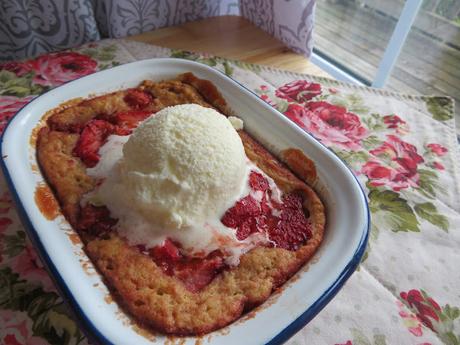 Strawberry Spoon Cake