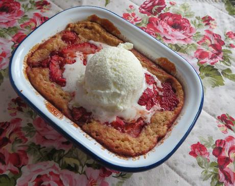 Strawberry Spoon Cake