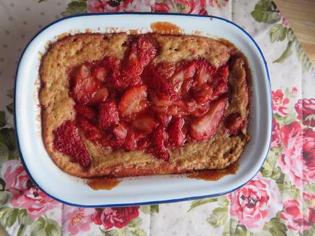 Strawberry Spoon Cake