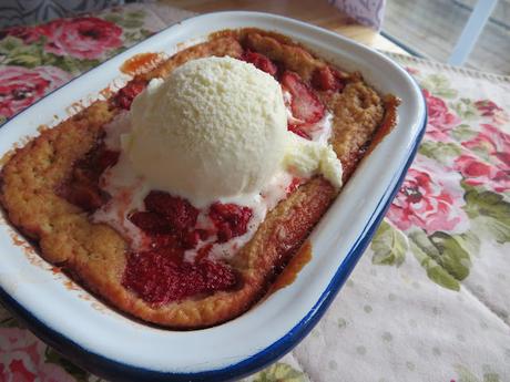 Strawberry Spoon Cake