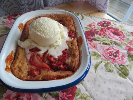 Strawberry Spoon Cake