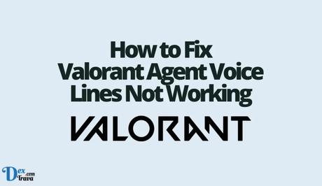 How to Fix Valorant Agent Voice Lines Not Working