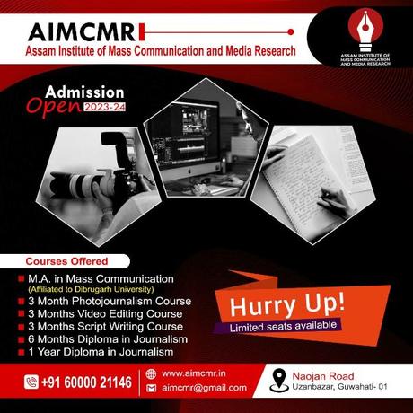 AIMCMR Guwahati Admission 2023  2 Year Mass Communication Course