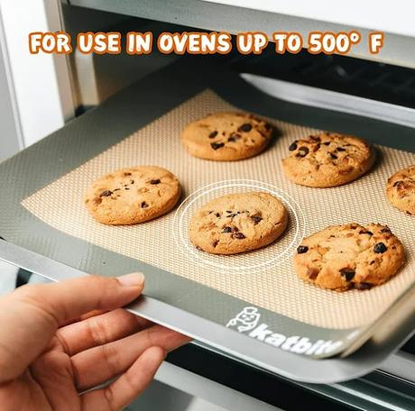 These silicone baking mats will never tarnish or fade!