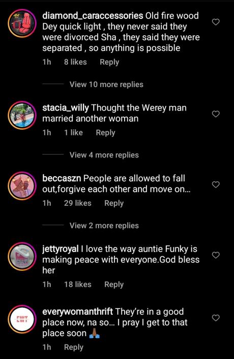 Netizens Reacts As Actress Funke Akindele And Her Ex-Husband, JJC Skillz Reconciles