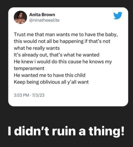 Anita Brown: Davido Wants Me To Have The Baby, But My Child Already Has A Father
