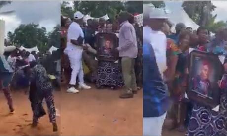 Woman Reportedly Gifts N1m for Mourning Passionately At Funeral (Video)