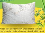 Bamboo Side Sleeper Pillow Best Support Restful Sleep