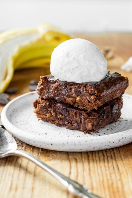 Gluten-Free Banana Snack Cake with Chocolate Ganache