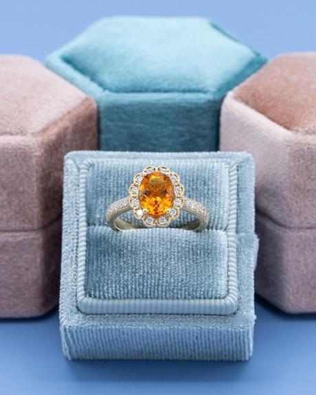 non diamond engagement rings vintage topaz engagement ring