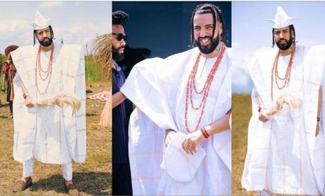 French Montana Gets Yoruba Names After Rocking Agbada [Photos]