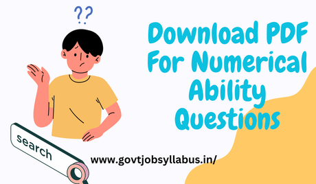 Numerical Ability Questions