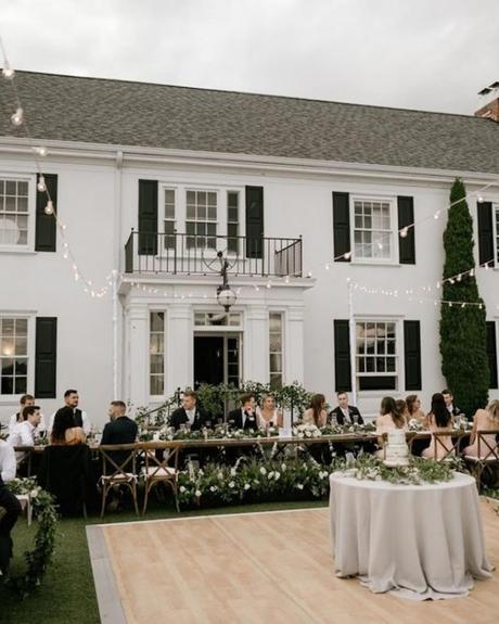 best wedding venues in washington ceremony on the street tables for guests