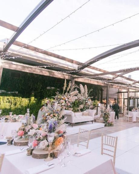 best wedding venues in chicago tables set with flowers