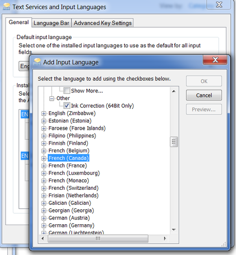 Inserting French Keyboard 1 Inserting French Keyboard 1