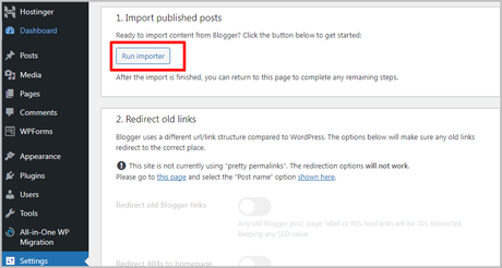 switching from blogger to wordpress