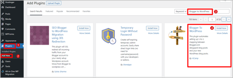 how to migrate from blogger to wordpress
