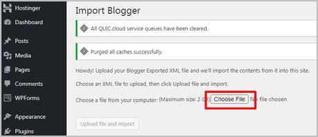how to migrate blogger to wordpress