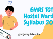 Download EMRS Hostel Warden Syllabus 2023