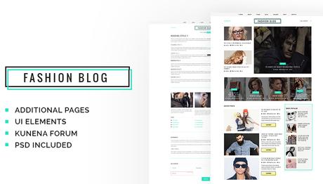 Fashion Blog Responsive Joomla Template