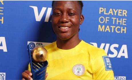 FIFA Women’s World Cup: Super Falcons Goalkeeper, Nnadozie Wins Player of The Match Award