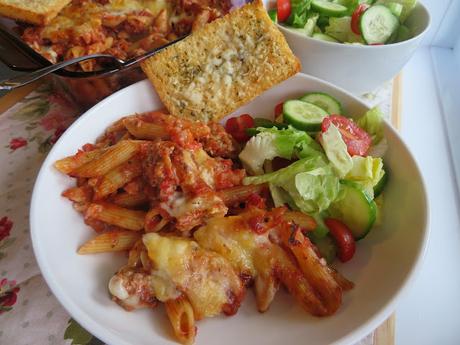 Easy Baked Penne with Sausage