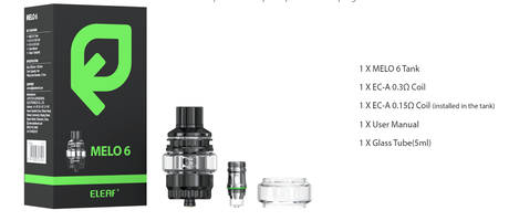 Eleaf Melo 6 Tank $14.99